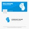 Blue Business Logo Template for pregnancy, pregnant, baby, obstetrics, Mother. Facebook Timeline Banner Design. vector web banner