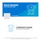 Blue Business Logo Template for security, credit card, card, hacking, hack. Facebook Timeline Banner Design. vector web banner