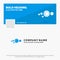 Blue Business Logo Template for solar, system, universe, solar system, astronomy. Facebook Timeline Banner Design. vector web