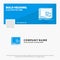 Blue Business Logo Template for Window, Mac, operational, os, program. Facebook Timeline Banner Design. vector web banner