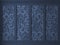 Blue cabinet wall classic art deco background