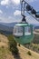 Blue cable car at Monarch pass in Colorado