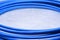 Blue cable on grey background