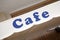 Blue Cafe Sign