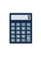 Blue calculator vector image electronic device