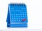 A blue calendar on February 29, 2024 on a leap year or leap day on a white background