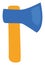 Blue camping axe, icon