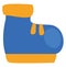 Blue camping boots, icon