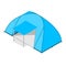 Blue Camping Tent. Vector