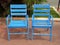 Blue Cannes chairs