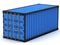 Blue cargo container