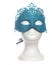 Blue Carnival Mardi Gras Mask on Mannequin