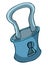 Blue Cartoon Padlock.