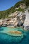 Blue caves, Paxos island and Ionian sea