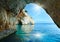 The Blue Caves in Zakynthos Greece