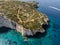 Blue caves in zakynthos, Greece. Potamitis Dive Spot, Zakynthos, greece. Skinari View Point. Blue Caves located between Aghios