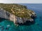 Blue caves in zakynthos, Greece. Potamitis Dive Spot, Zakynthos, greece. Skinari View Point. Blue Caves located between Aghios