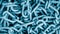 Blue chain links with visible details. background