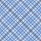 Blue checked fabric seamless pattern