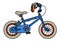 Blue child bike