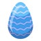 Blue chocolate egg icon isometric vector. Easter broken