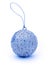 Blue Christmas Bauble Ornament