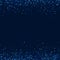 Blue Christmas Digital Confetti Banner. Dark