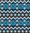 Blue Christmas Fair Isle Seamless Pattern Background