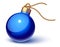 Blue christmas ornament