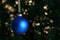 Blue Christmas ornament
