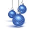 Blue christmas ornaments