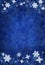 Blue Christmas Snowflake Background