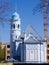 Blue Church in Bratislava, Slovakia. Popular daytrip and weekend destination on the Danube in Central Europe.