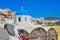 Blue churches of Oia in Santorini