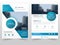 Blue circle technology business Brochure Leaflet Flyer annual report template design, book cover layout design