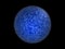 Blue circular fantasy alien cell