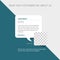 Blue Client user testimonial review layout template