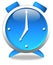 Blue clock