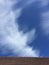 Blue Clouds in sky over the roof