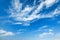 Blue cloudy sky background texture