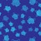 Blue Coal mine trolley icon isolated seamless pattern on blue background. Factory coal mine trolley. Vector Illustration