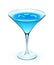 Blue cocktail