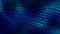 Blue code wave background for business concept. Data binary code network. Software background with digital computer code