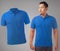 Blue Collared Shirt Design Template