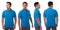 Blue Collared Shirt Design Template