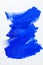 Blue color 2020. Oil paint strokes on white background. Art background. Vertical photo