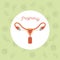 Blue color background pattern pregnancy icons with fecundation in female reproductive organ