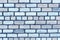 Blue color brick wall trexture.