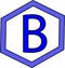 blue color polygon Logo