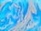 Blue color soap abstract background